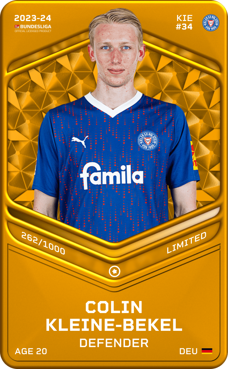Colin Kleine-Bekel 2023-24 • Limited 262/1000