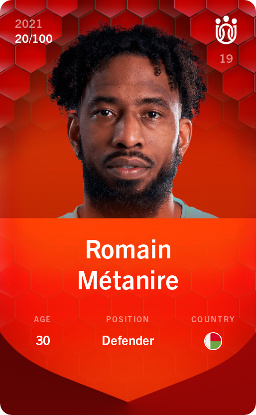 Sorare - Sorare Official - Romain Métanire 2021-22 • Rare 20/100 - NFT # 8223568207620391707943344121483700068028652981365657264811613714012585924360