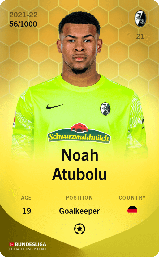 Noah Atubolu 2021-22 • Limited 56/1000