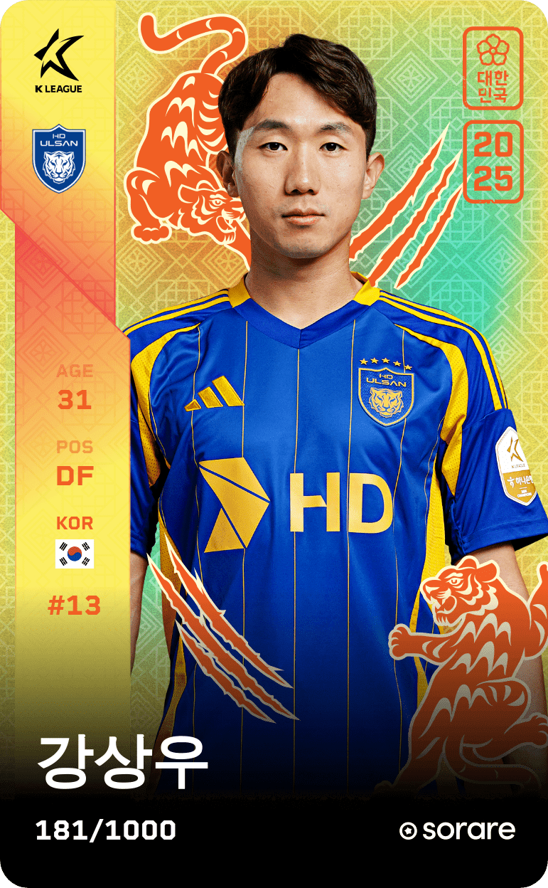 Kang Sang-Woo 2025-26 • Limited 181/1000