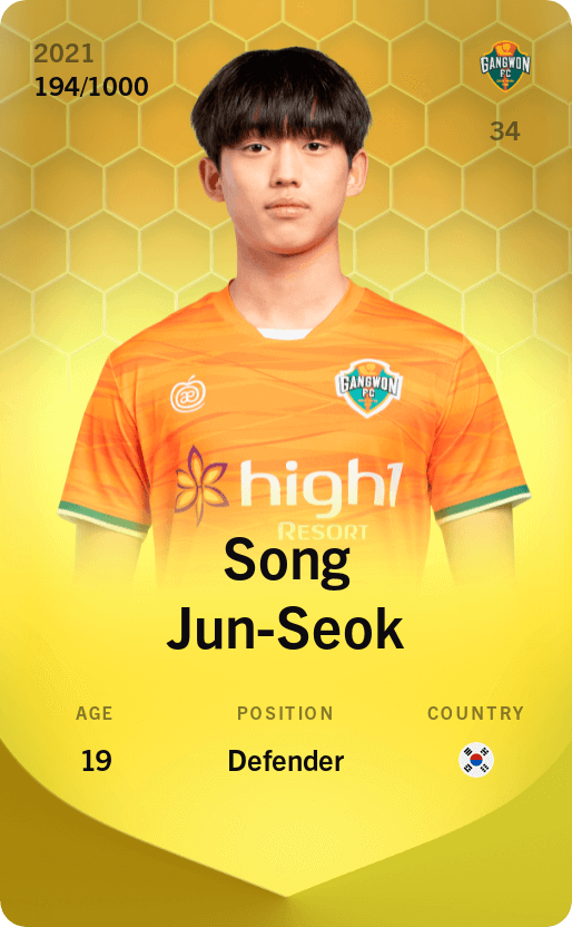 Song Jun-Seok 2021-22 • Limited 194/1000