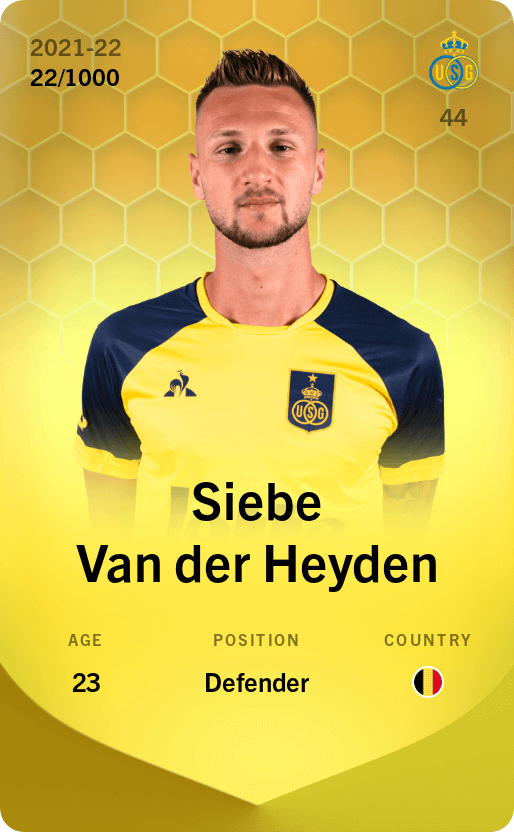 Siebe Van der Heyden 2021-22 • Limited 22/1000