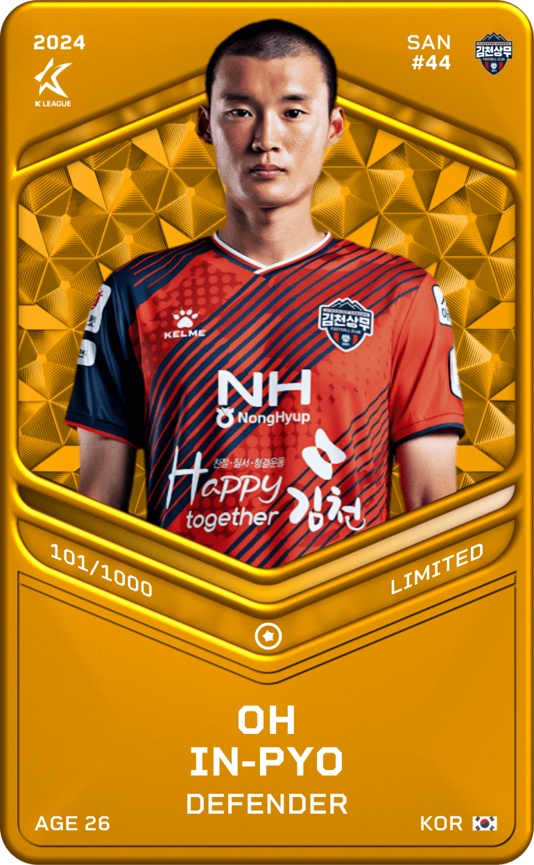 Oh In-Pyo 2024-25 • Limited 101/1000