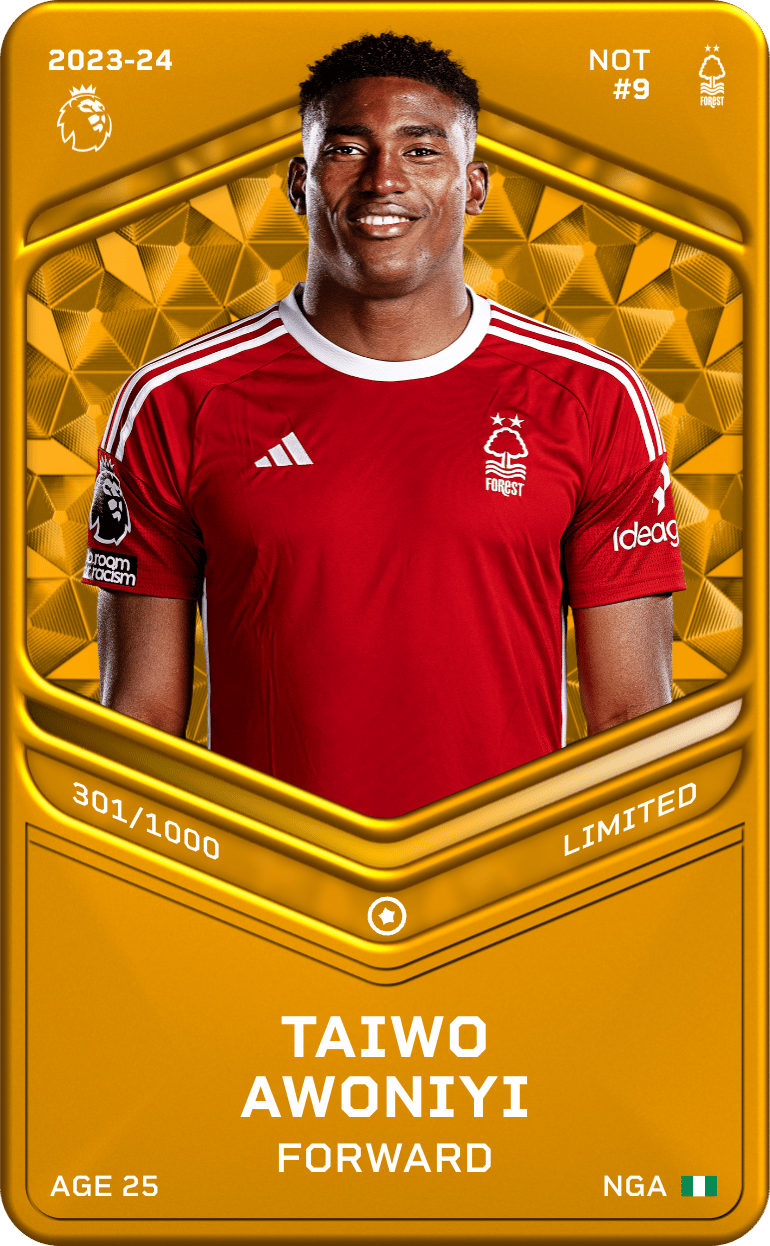 Taiwo Awoniyi 2023-24 • Limited 301/1000
