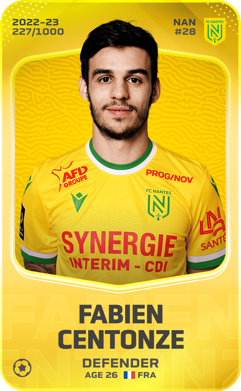 Fabien Centonze 2022-23 • Limited 227/1000
