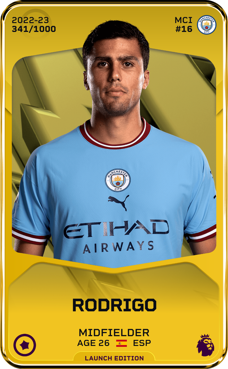 Sorare - Sorare Official - Rodrigo 2022-23 • Limited 341/1000 - NFT # 115208804168514469201290579985922247183817155761283159941786922745028149087477