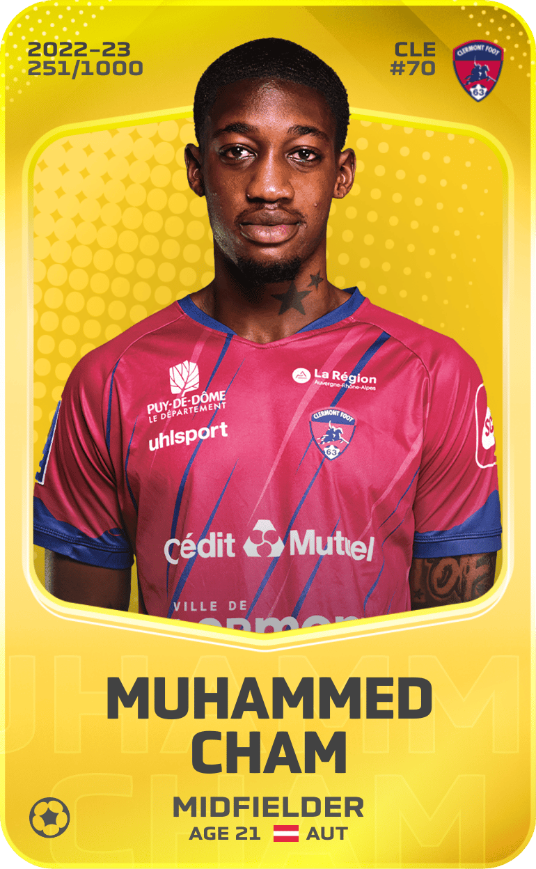 Muhammed Cham 2022-23 • Limited 251/1000