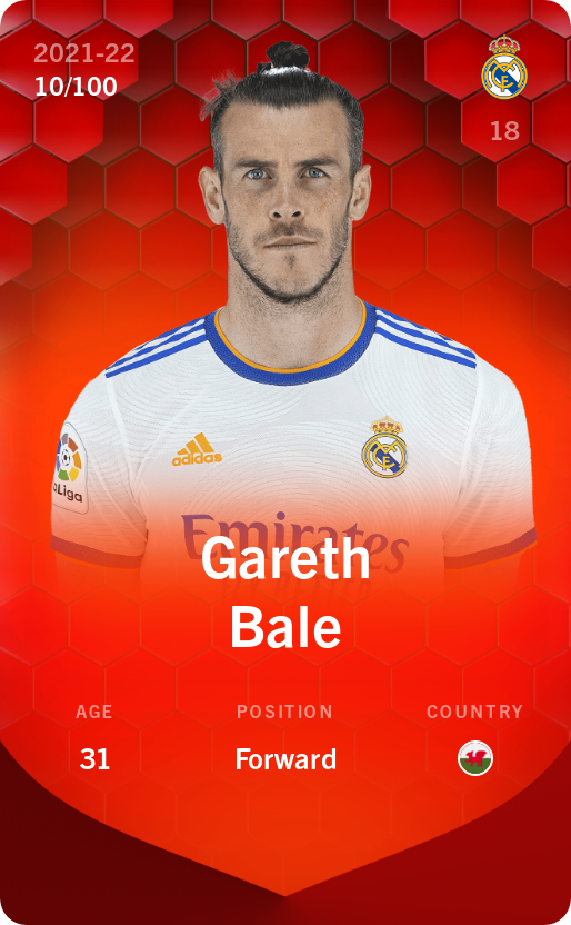 Gareth Bale 2021-22 • Rare 10/100