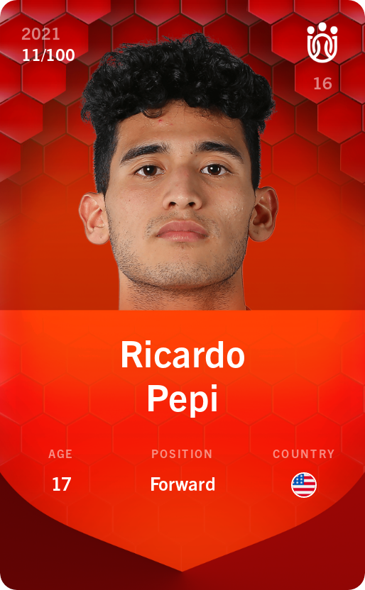 Sorare - Sorare Official - Ricardo Pepi 2021-22 • Rare 11/100 - NFT # 28215804409150188995604556462910809817996405456584500154186480544256658280285