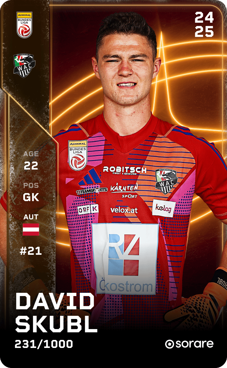 David Skubl 2024-25 • Limited 231/1000