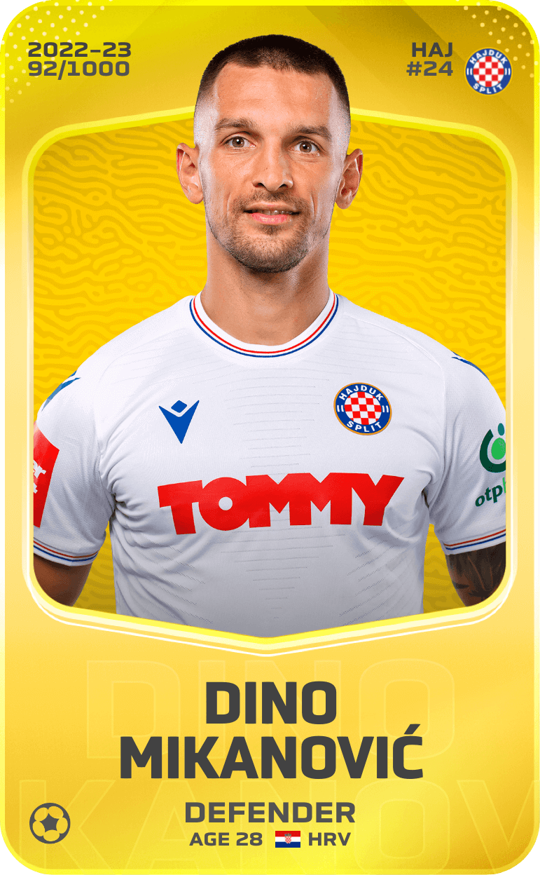 Dino Mikanović 2022-23 • Limited 92/1000