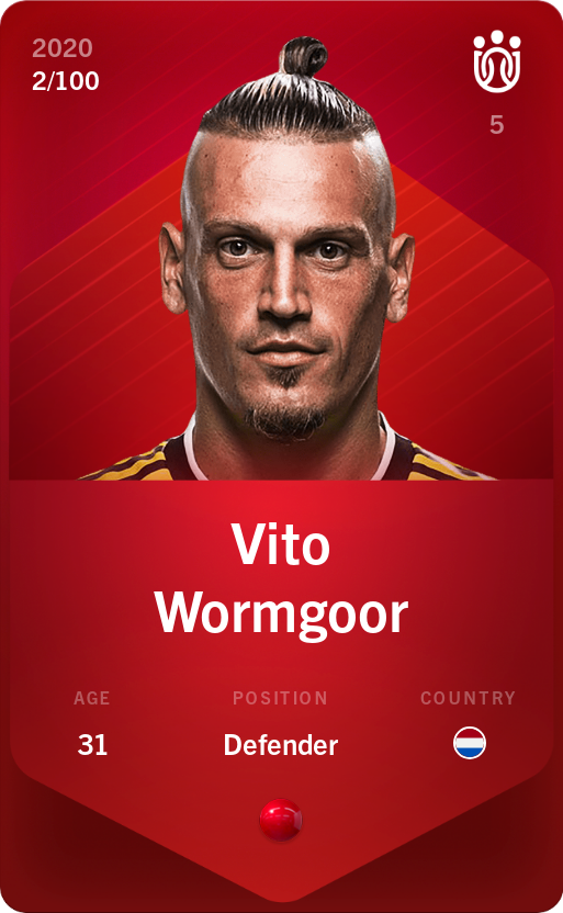 Sorare - Sorare Official - Vito Wormgoor 2020-21 • Rare 2/100 - NFT # 73309874192555916226141056023703555867754571495250080487434835000616085173274