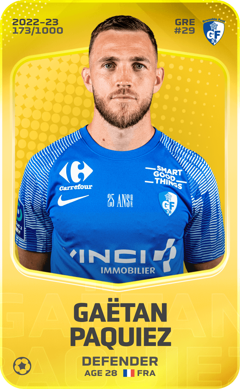 Gaëtan Paquiez 2022-23 • Limited 173/1000