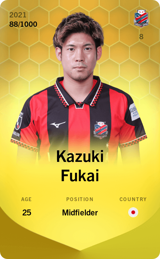 Kazuki Fukai 2021-22 • Limited 88/1000