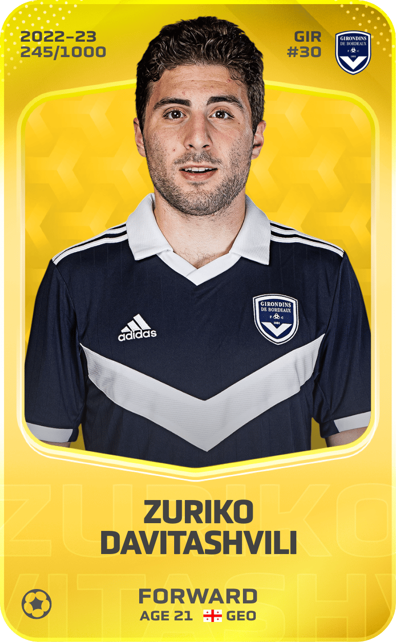 Zuriko Davitashvili 2022-23 • Limited 245/1000