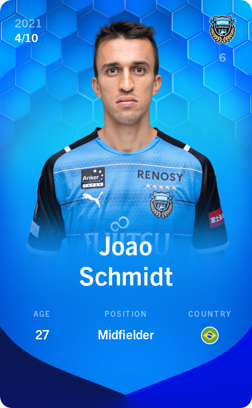 Sorare - Sorare Official - Joao Schmidt 2021-22 • Super Rare 4/10 - NFT # 23572777644706812790820435886989977710935310757353733903103737787103782911496