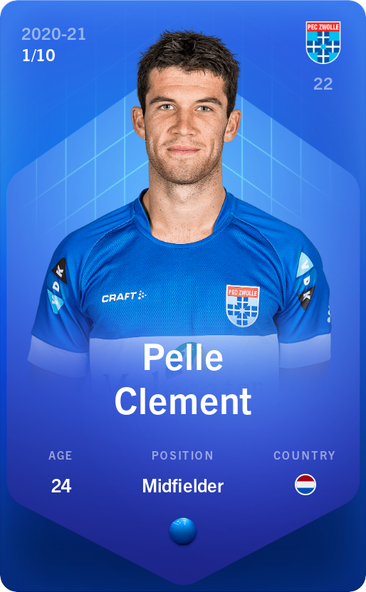 Sorare - Sorare Official - Pelle Clement 2020-21 • Super Rare 1/10 - NFT # 113180156299620036772353018494357323047505889640328455714112808084975278095584