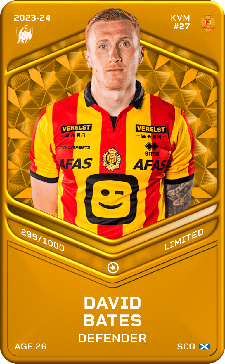 David Bates 2023-24 • Limited 299/1000