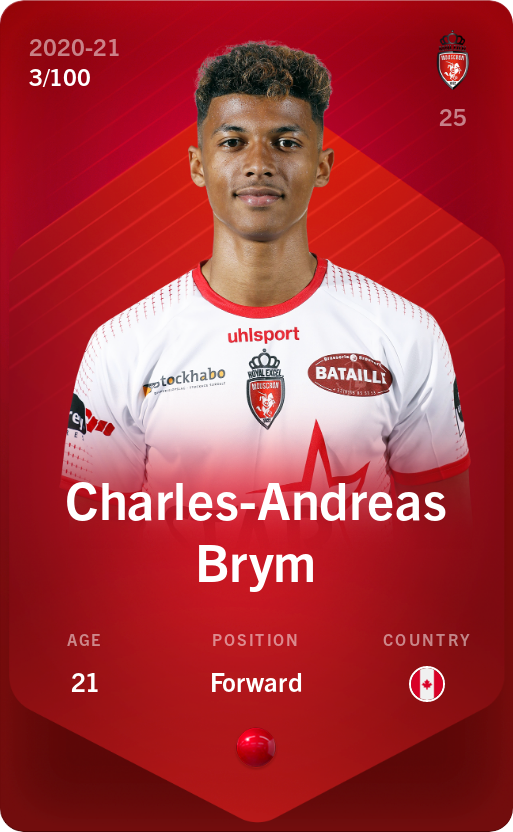 Sorare - Sorare Official - Charles-Andreas Brym 2020-21 • Rare 3/100 - NFT # 86878228710491312033516923769996289440464052227407676035365965043481709593893