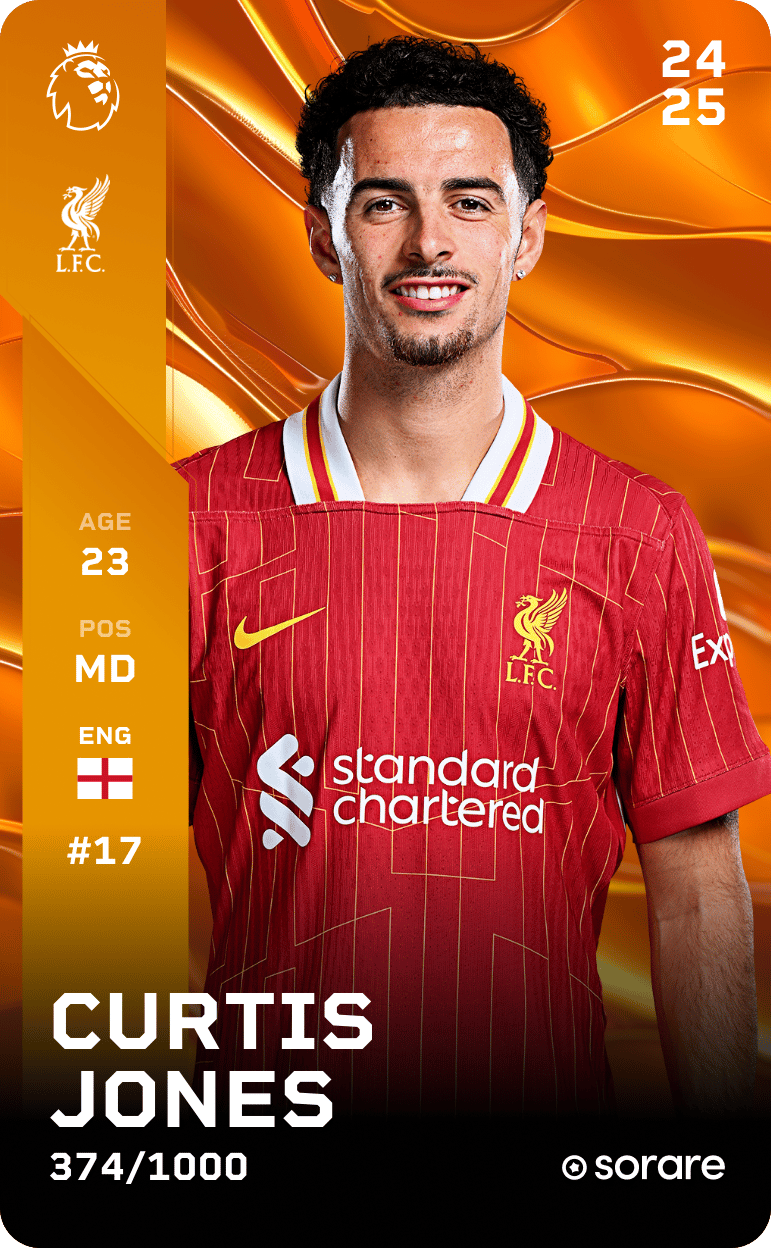 Curtis Jones 2024-25 • Limited 374/1000