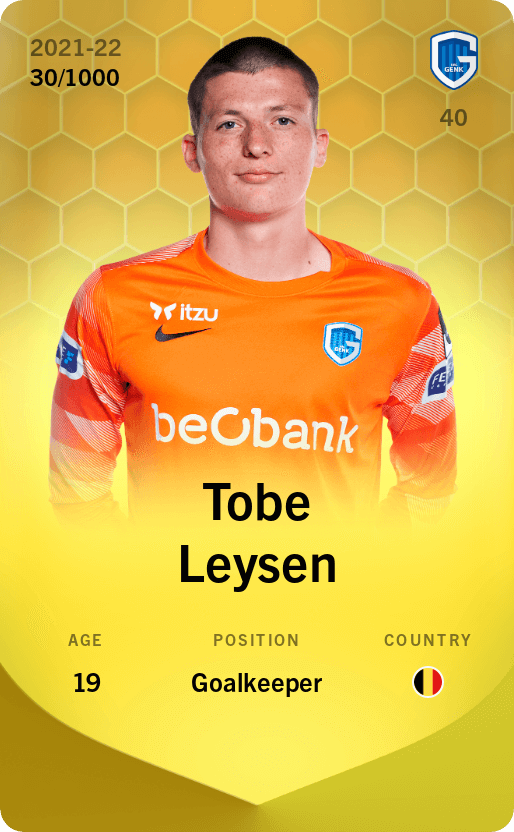 Tobe Leysen 2021-22 • Limited 30/1000