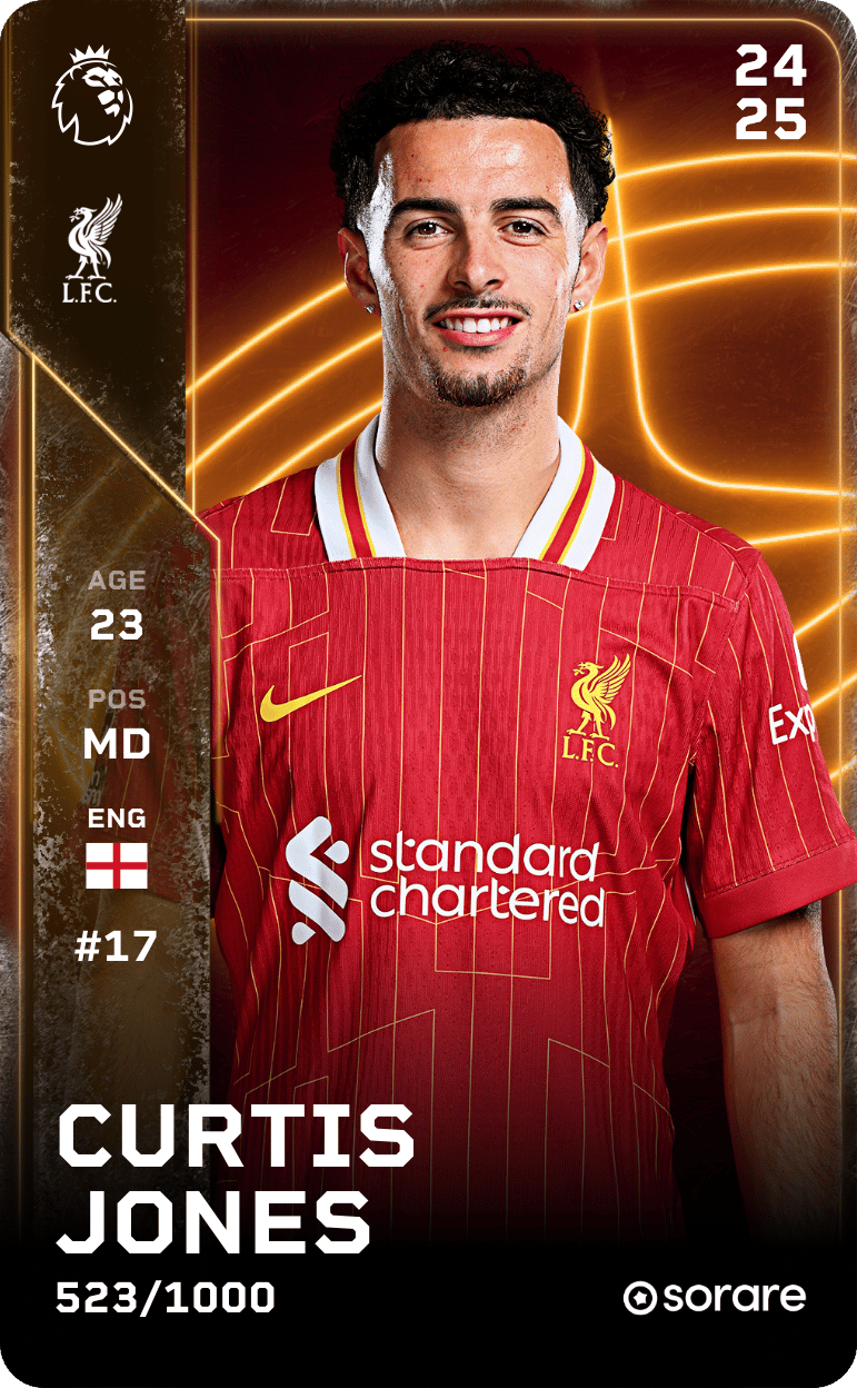 Curtis Jones 2024-25 • Limited 523/1000