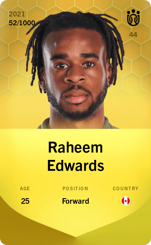 Raheem Edwards 2021-22 • Limited 52/1000