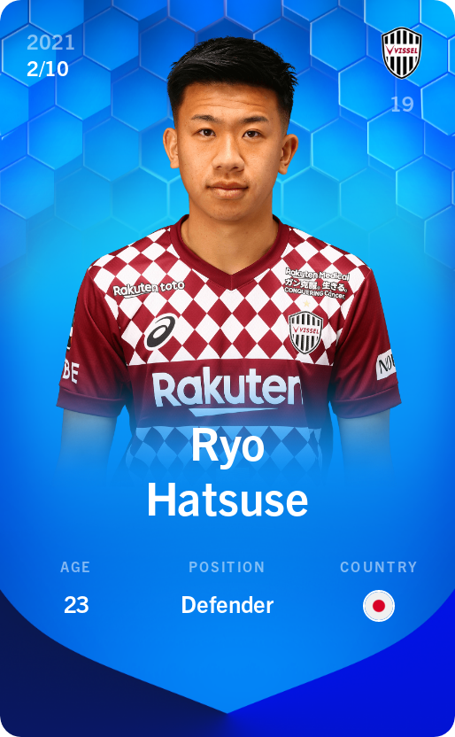 Sorare - Sorare Official - Ryo Hatsuse 2021-22 • Super Rare 2/10 - NFT # 60563960946677655843186223236431034658675234551277715509476890947570963529351