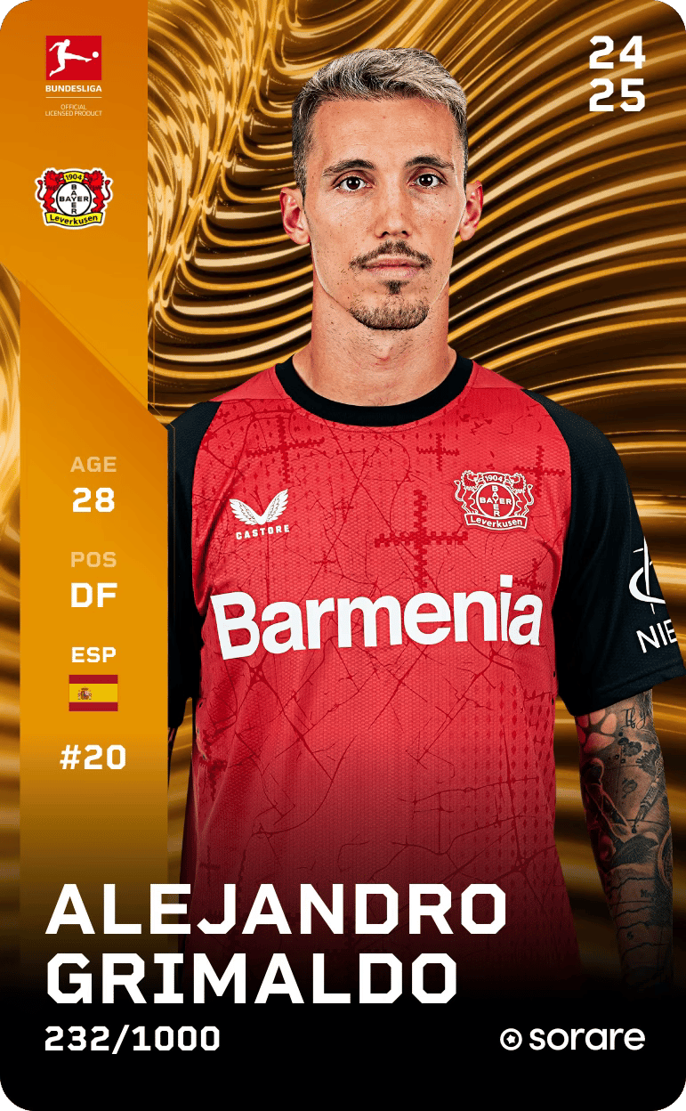 Alejandro Grimaldo 2024-25 • Limited 232/1000