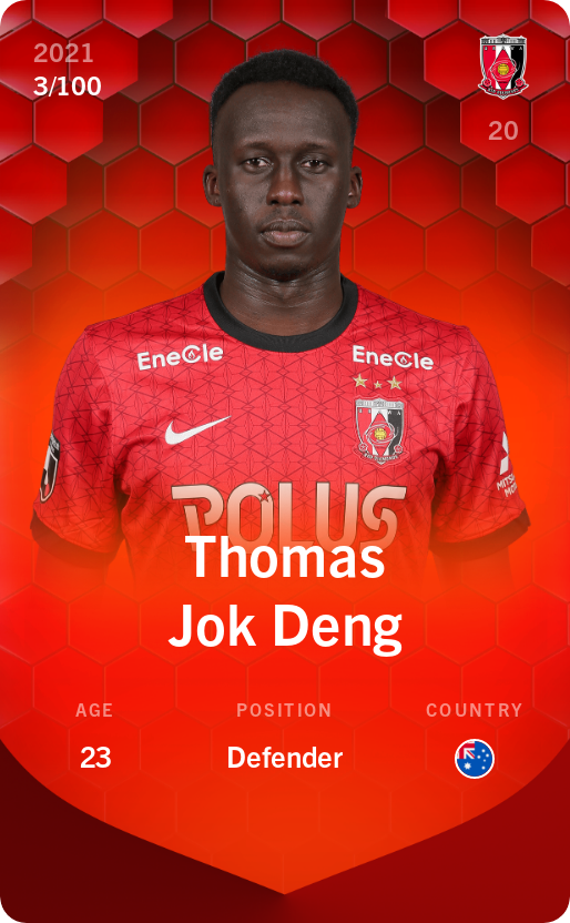 Sorare - Sorare Official - Thomas Jok Deng 2021-22 • Rare 3/100 - NFT # 8758401378507165967090496628507456428846645681539519717682356089828979862739