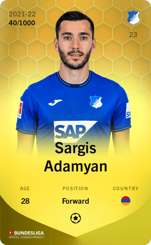 Sargis Adamyan 2021-22 • Limited 40/1000