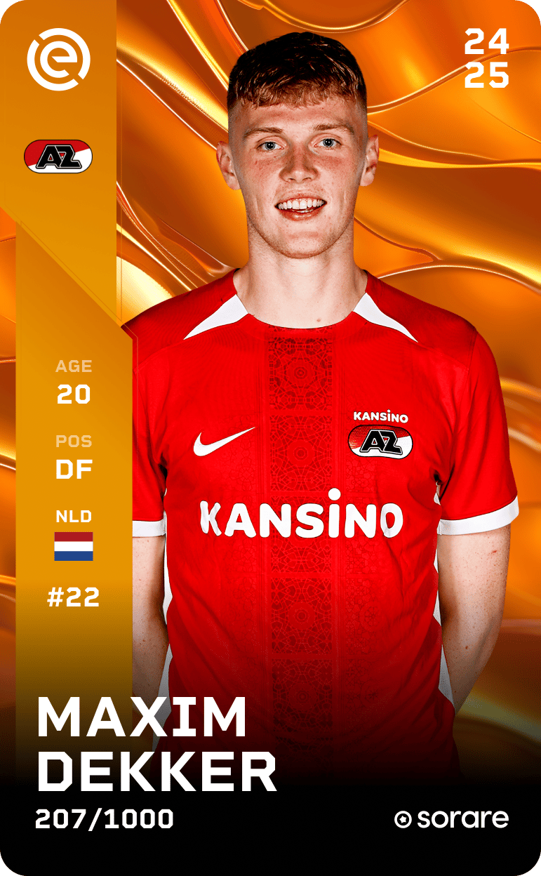 Maxim Dekker 2024-25 • Limited 207/1000