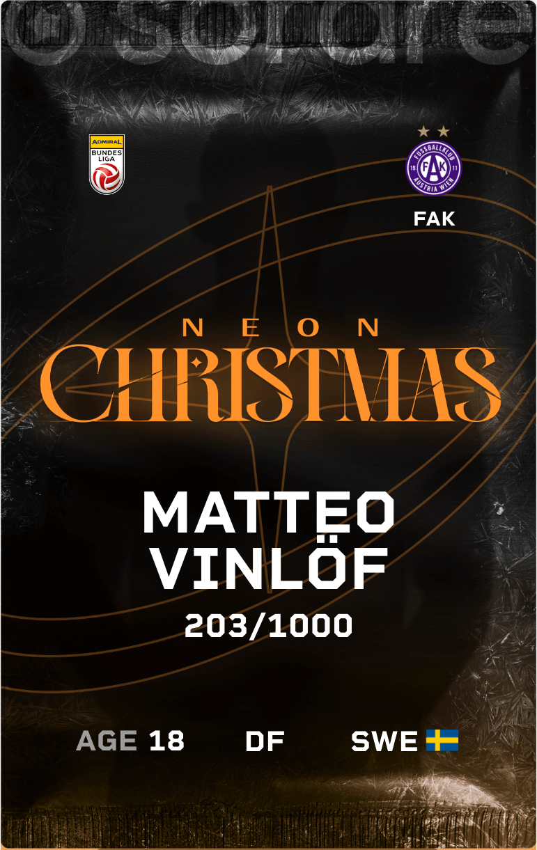 Matteo Vinlöf 2024-25 • Limited 203/1000