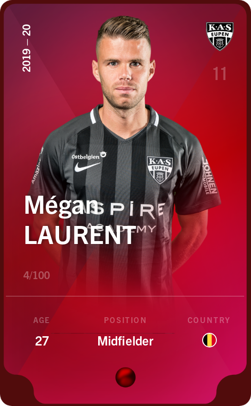 Sorare - Sorare Official - Mégan Laurent 2019-20 • Rare 4/100 - NFT # 11960889492200084191758441312277056738973757263694857578353569824062099848583