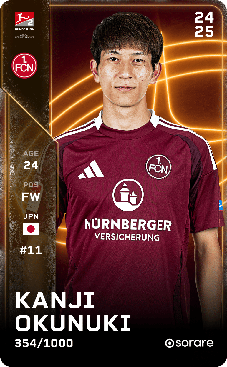 Kanji Okunuki 2024-25 • Limited 354/1000
