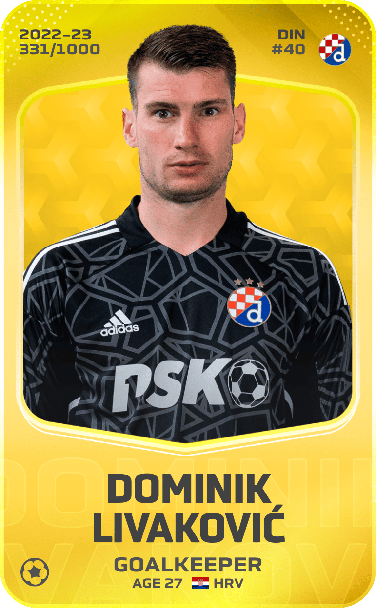 Dominik Livaković 2022-23 • Limited 331/1000