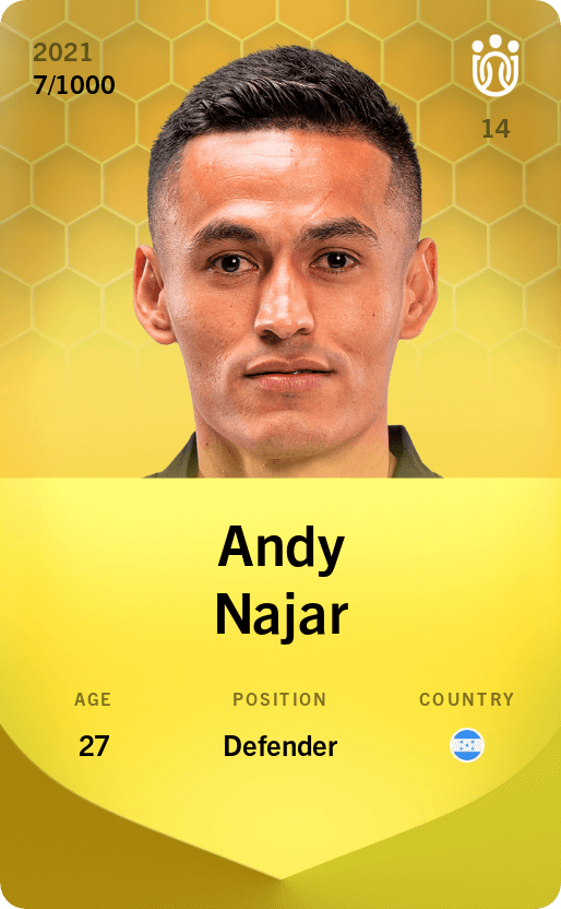 Andy Najar 2021-22 • Limited 7/1000