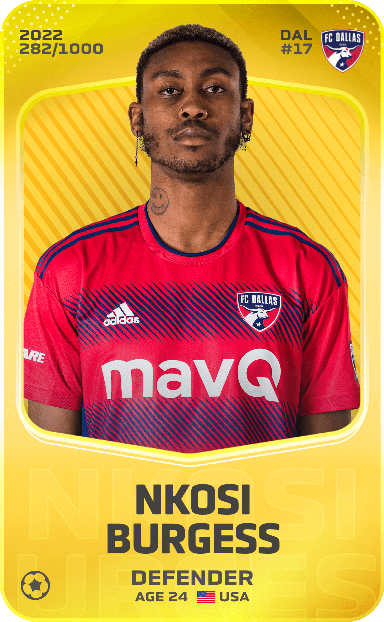 Nkosi Burgess 2022-23 • Limited 282/1000