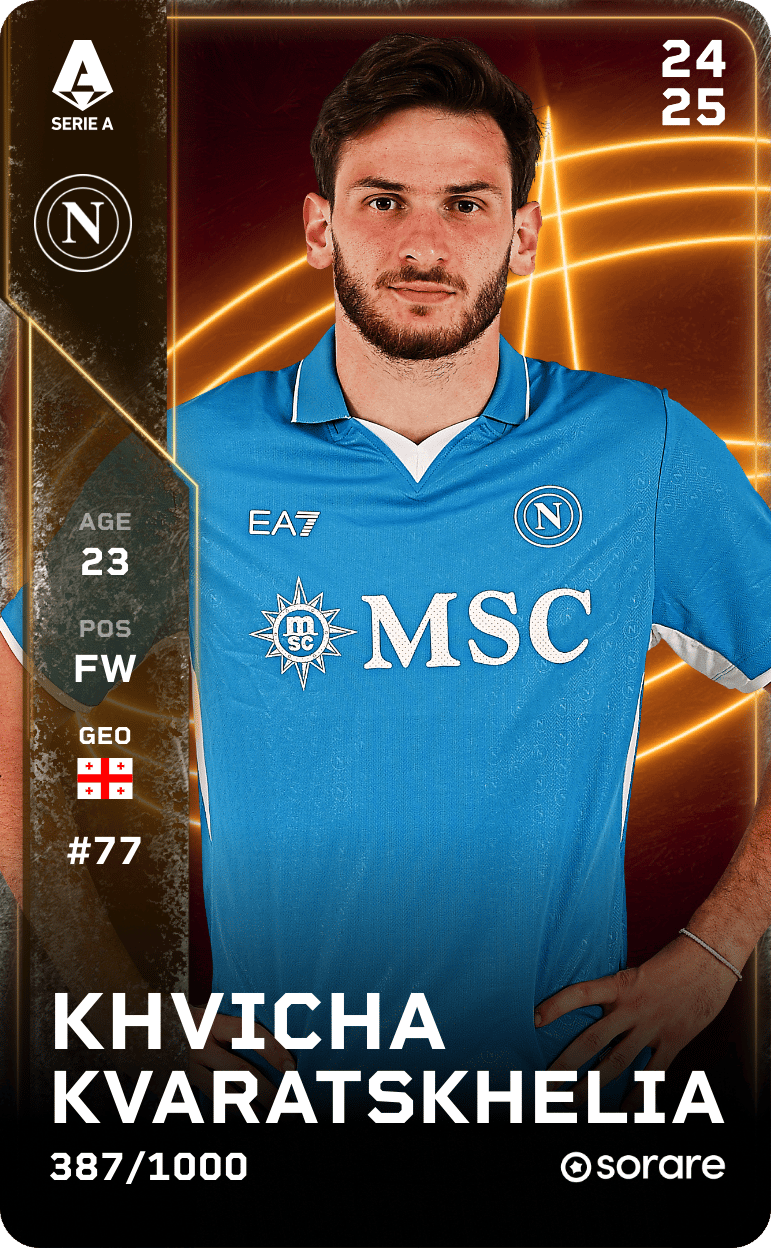 Khvicha Kvaratskhelia 2024-25 • Limited 387/1000