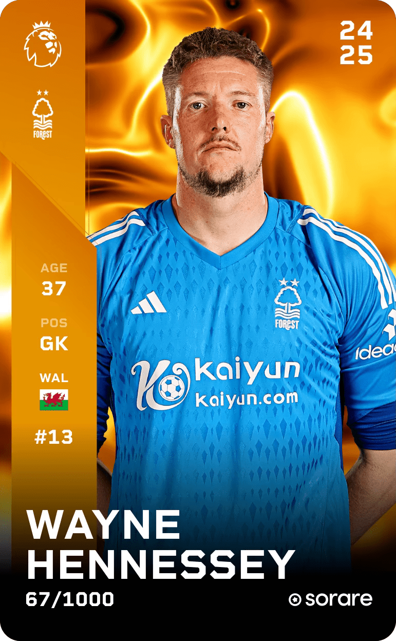 Wayne Hennessey 2024-25 • Limited 67/1000