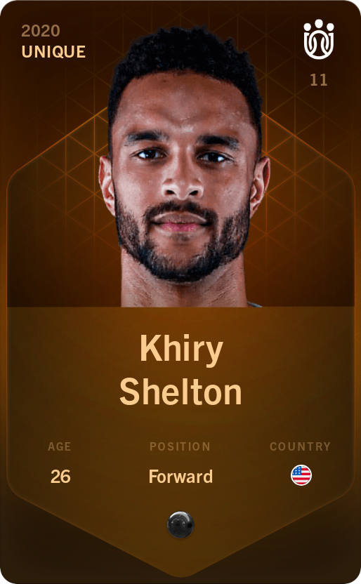 Sorare - Sorare Official - Khiry Shelton 2020-21 • Unique - NFT # 15698323270429974837961434843803247812948378236716127777240432895054209435615