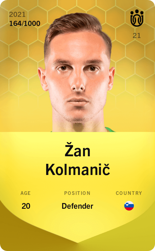Žan Kolmanič 2021-22 • Limited 164/1000