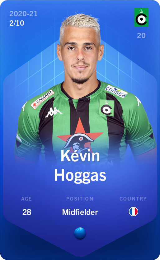 Sorare - Sorare Official - Kévin Hoggas 2020-21 • Super Rare 2/10 - NFT # 27047035639009909694601529382070261948092802796708400272914423045456616579001