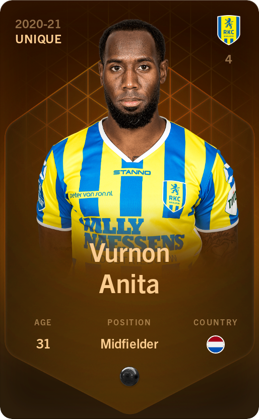 Sorare - Sorare Official - Vurnon Anita 2020-21 • Unique - NFT # 97632192997211804157178734776513005652566393281035714253691144610006834931401