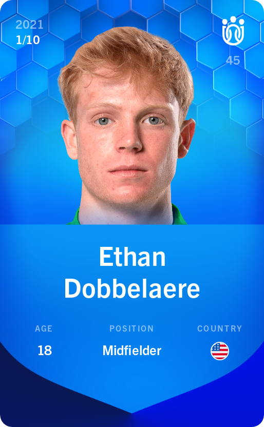 Sorare - Sorare Official - Ethan Dobbelaere 2021-22 • Super Rare 1/10 - NFT # 81776679235439529360478575981253683866366219252532701774150034800650181200491