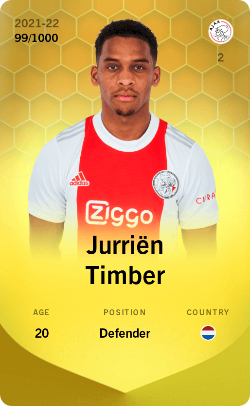 Jurriën Timber 2021-22 • Limited 99/1000
