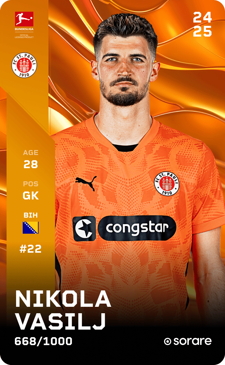 Nikola Vasilj 2024-25 • Limited 668/1000