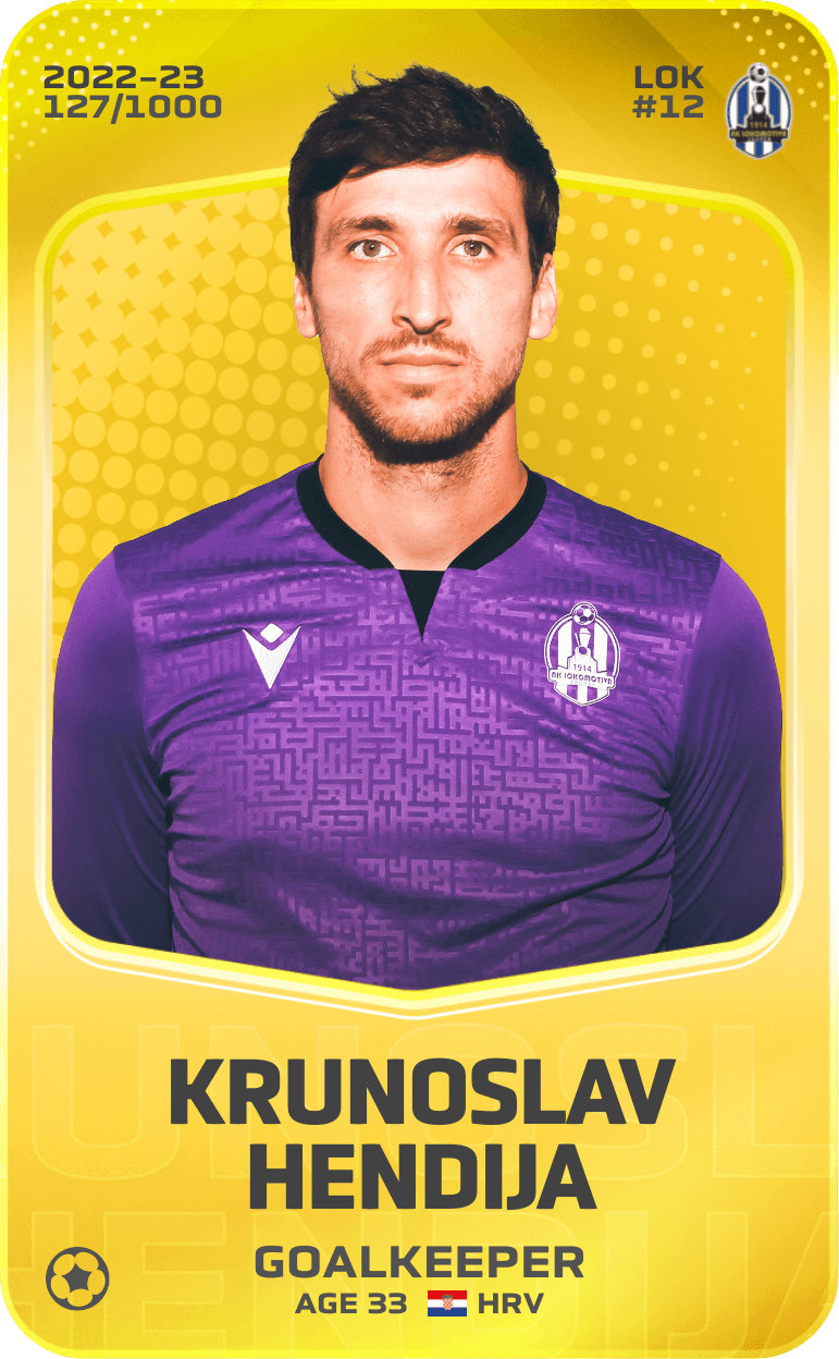 Krunoslav Hendija 2022-23 • Limited 127/1000