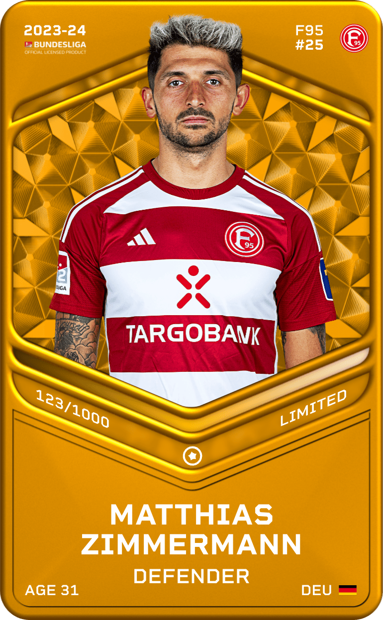 Matthias Zimmermann 2023-24 • Limited 123/1000