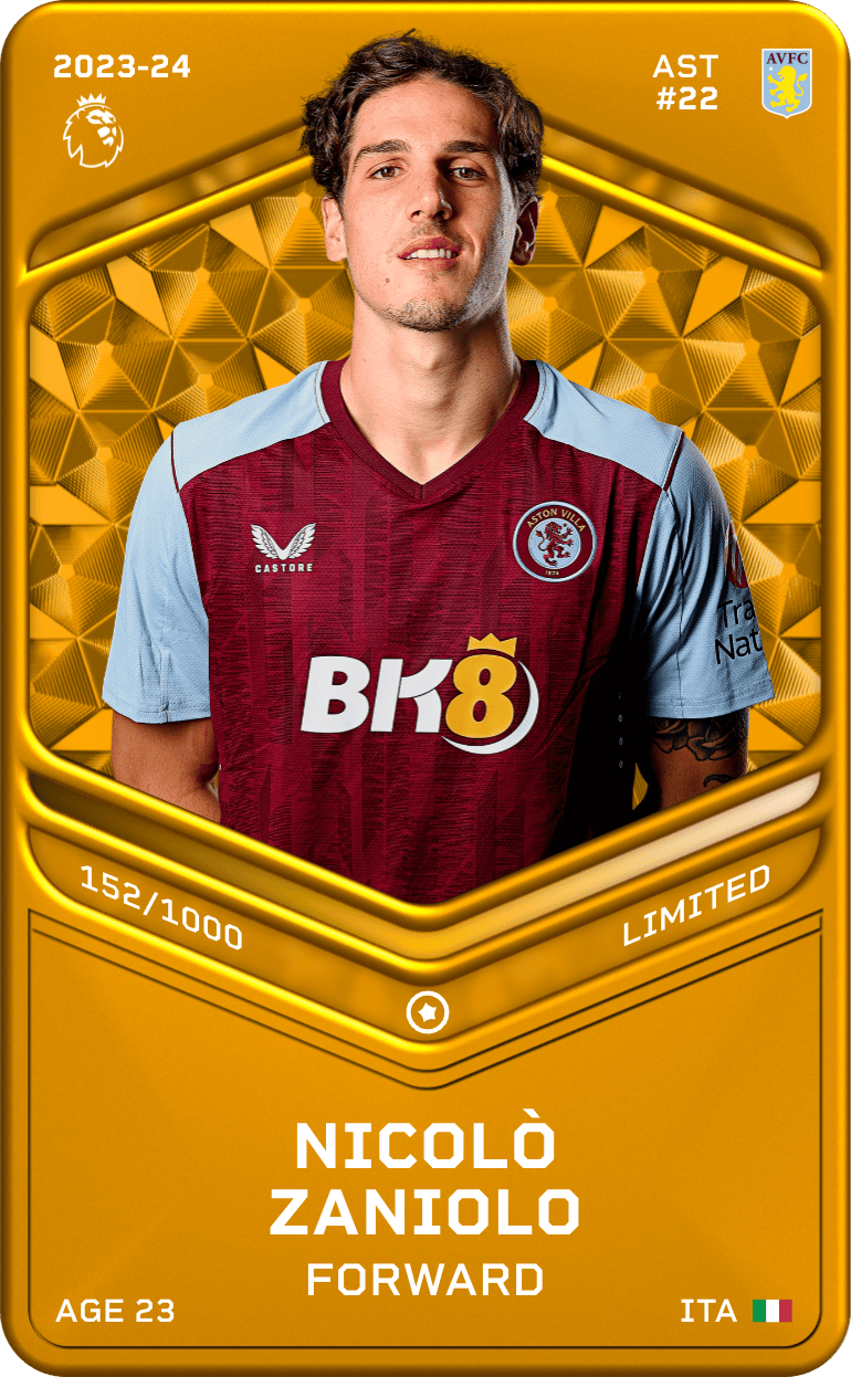 Nicolò Zaniolo 2023-24 • Limited 152/1000